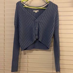 blue button up AMERICAN EAGLE cardigan like new💙